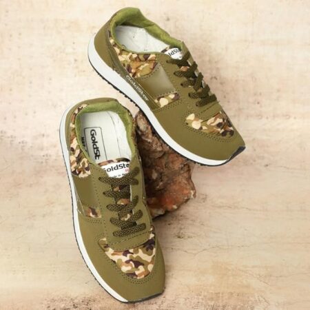 GOLDSTAR 602 Army Brown Running Shoes